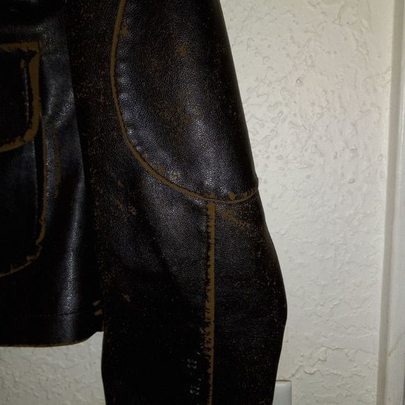 Vintage RVT CLOTHING Faux/Vegan Leather Jacket - Picture 6 of 9